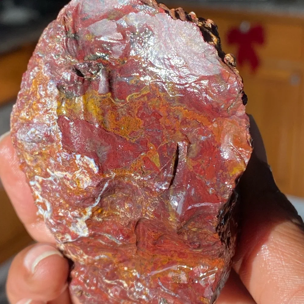 Natural Red Jasper Stone for Reptile Habitats